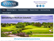 Tablet Screenshot of caressinsurance.com
